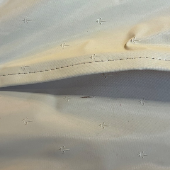 Vintage 60s soft case fabric suitcase, groovy brown, green floral, Japan luggage - Picture 11 of 12